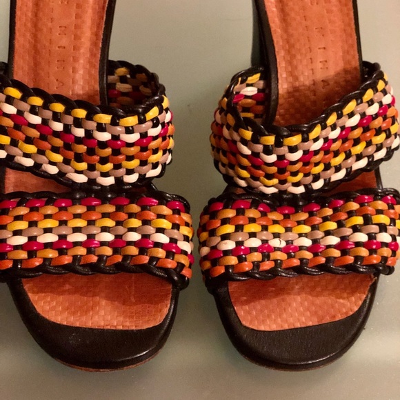 CHIC MIHARA Woven Multi-colored Sandals - Picture 6 of 6